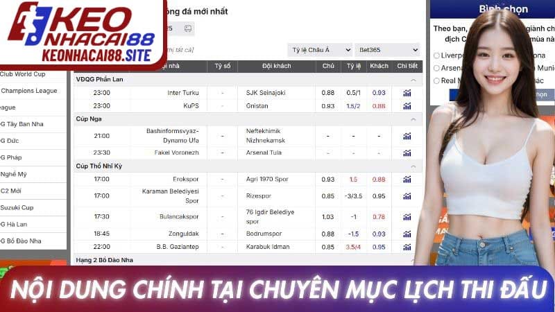 Nội dung chính tại chuyên mục Lịch Thi Đấu