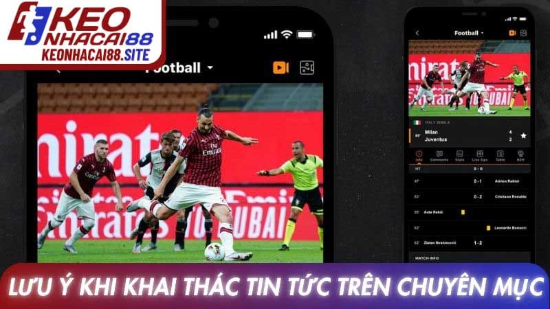 Lưu ý khi khai thác tin tức trên chuyên mục